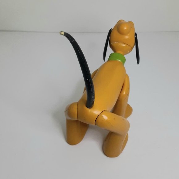 Disney Pluto Dog Jointed Bendable Figure Vinyl Vintage 1970s - Picture 4 of 4